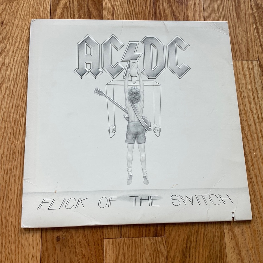 AC/DC Flick Of The Switch 1983 Vinyl Record